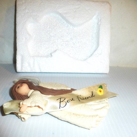 BEST FRIENDS GIFT LOT Musical Book Teddy Bear ANGEL Tree Ornament PLAQUE - Picture 6 of 16